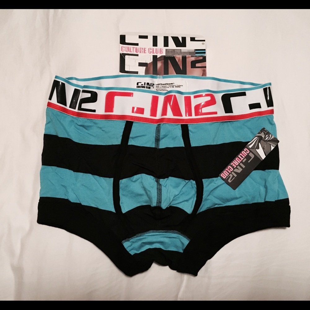 C-IN2 Large blue stripe underwear trunk.